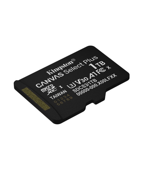 Kingston 1TB Canvas Select Plus G3 MicroSD (SDCS3/1TB) - 150MB/s, CL10, A1, microSDXC, UHS-I, 4K Hafıza Kartı
