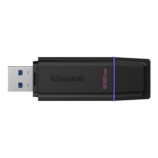 Kingston DataTraveler Exodia G2 512GB USB 3.2 Gen 1 Flash Bellek (DTXG2/512GB) - Siyah/Mor, USB Type-A, NAND Bellek