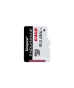 Kingston 64GB High Endurance MicroSD Kart (SDCE/64GB) - 95MB/s Okuma, 30MB/s Yazma, UHS-I, C10, A1 Hafıza Kartı