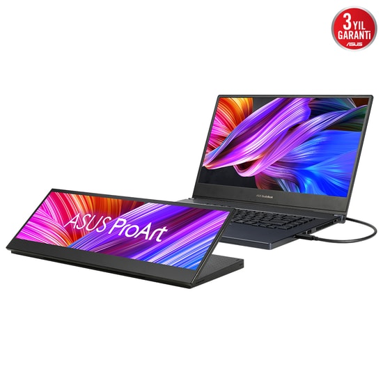 Asus ProArt PA147CDV 14" 60Hz 5ms IPS Dokunmatik Taşınabilir Monitör - 1920x550, %100 sRGB, 400cd, ASUS Dial