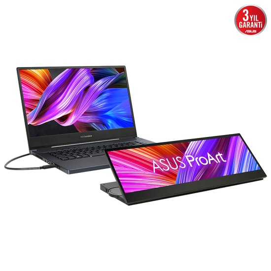 Asus ProArt PA147CDV 14" 60Hz 5ms IPS Dokunmatik Taşınabilir Monitör - 1920x550, %100 sRGB, 400cd, ASUS Dial