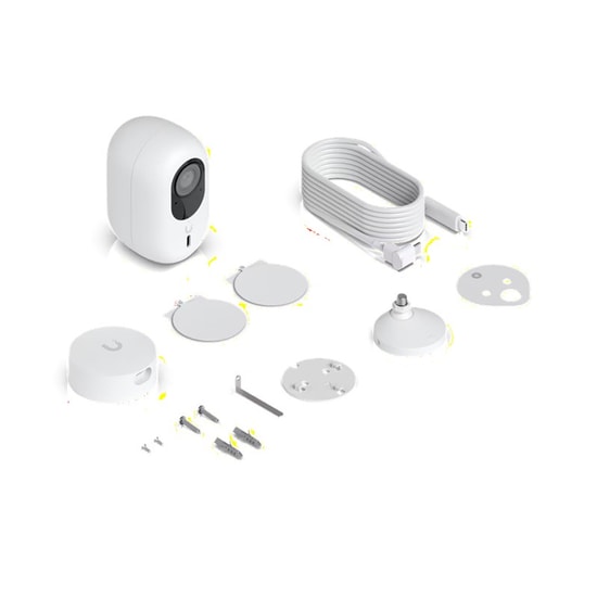 Ubiquiti UVC-G6-INS-W 8MP Wi-Fi IP Kamera - 2.8mm Lens, 6m IR, Çift Yönlü Ses, Plaka ve Yüz Algılama, IPX5 Koruma