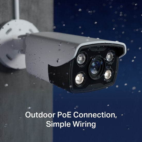 TP-Link VIGI C340-4MM 4MP Outdoor Bullet IP Kamera - 4mm Lens, 30m Gece Görüş, Full-Color, İnsan Algılama, IP67