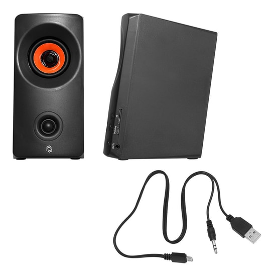 Frisby FS-2134U 2.0 Siyah Bluetooth Hoparlör - 6W RMS, Stereo Ses, USB Güçlü, PC ve Multimedya Uyumlu Ses Sistemi