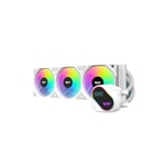 Aigo DO360 Beyaz ARGB LCD 360mm Sıvı Soğutucu - 3x12cm Fan, 2100 RPM, 36.9 dBA, LGA 1851 ve AM5 Uyumlu Soğutma