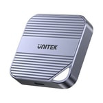 Unitek S1244AGY01 Manyetik M.2 2230 NVMe SSD Kutusu - 10Gbps, 100W PD Şarj, Alüminyum, MagSafe Uyumlu Tasarım