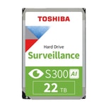 Toshiba S300 AI 22TB Güvenlik Diski (MG11ACA22TE-V) - 3.5" SATA3, 7200RPM, 1024MB Cache, 7/24 Kayıt ve Video Yazılımı