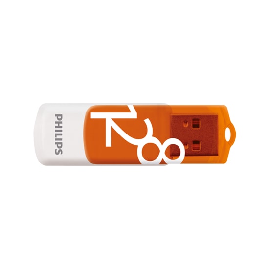 Philips FM12FD05B/00 128GB USB 2.0 Flash Bellek - Vivid Serisi, 25MB/s Okuma, Beyaz Şık Tasarım, 24 Ay Garanti