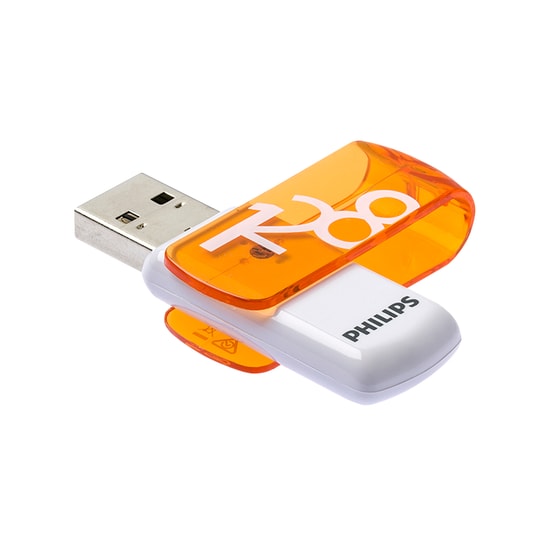 Philips FM12FD05B/00 128GB USB 2.0 Flash Bellek - Vivid Serisi, 25MB/s Okuma, Beyaz Şık Tasarım, 24 Ay Garanti