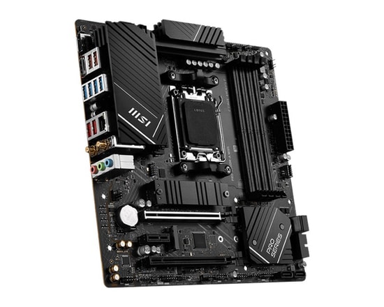 MSI PRO B650M-A WIFI AM5 DDR5 Anakart - 6400MHz(OC), HDMI, DP, M.2, USB 3.2, 2.5G LAN, Wi-Fi 6E, mATX