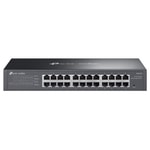 TP-Link Omada ES224G 24 Port Gigabit Easy Yönetilebilir Switch - Rackmount, Metal Kasa Ağ Anahtarı, Fansız Tasarım