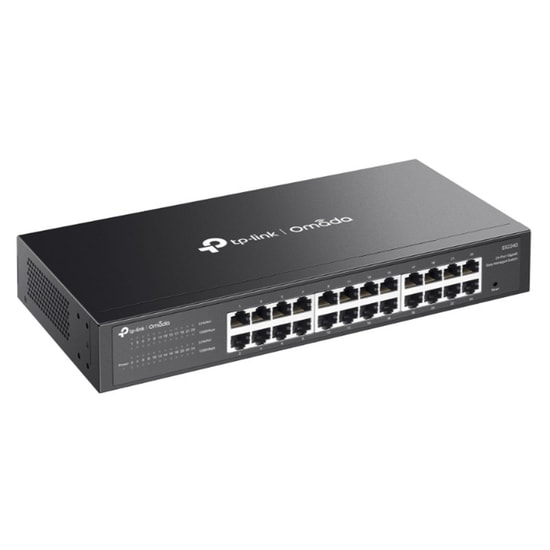 TP-Link Omada ES224G 24 Port Gigabit Easy Yönetilebilir Switch - Rackmount, Metal Kasa Ağ Anahtarı, Fansız Tasarım