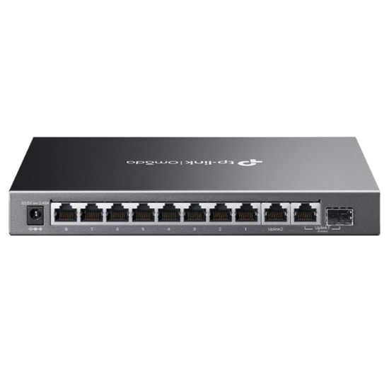 TP-Link Omada ES210GMP 10 Port Gigabit PoE Switch - 8 Port PoE+, 123W, Yönetilebilir, Metal Kasa, Masaüstü