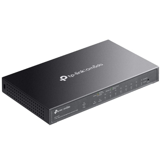 TP-Link Omada ES210GMP 10 Port Gigabit PoE Switch - 8 Port PoE+, 123W, Yönetilebilir, Metal Kasa, Masaüstü
