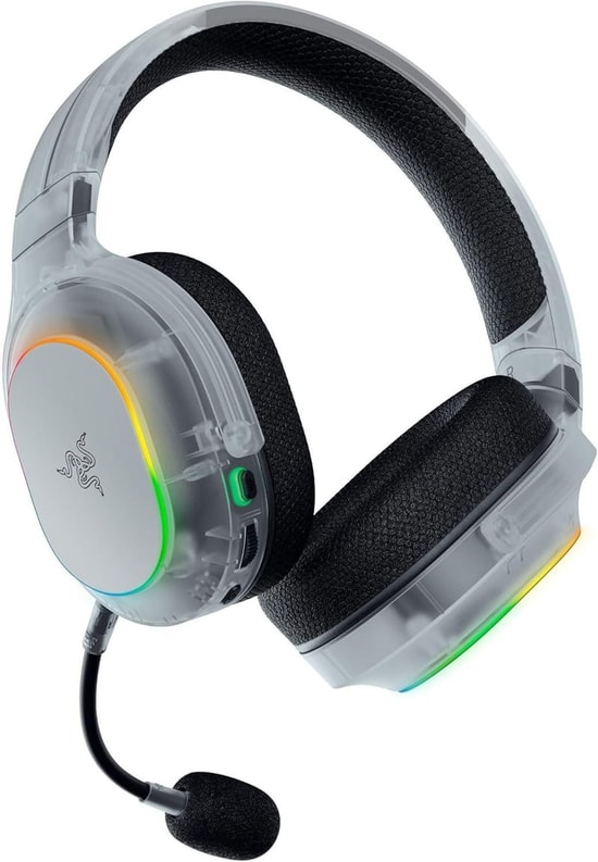 Razer Barracuda X Chroma RZ04-05220400-R3M1 Oyuncu Kulaklığı - Phantom White, 7.1 Surround, RGB, Kablosuz, BT 5.3