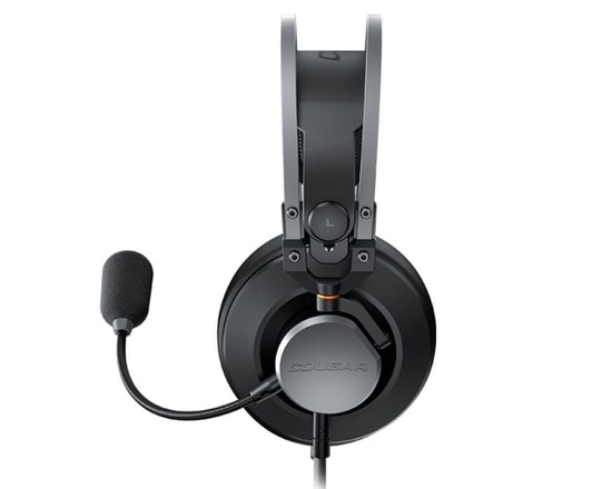Cougar VM410 Iron Oyuncu Kulaklığı (CGR-P53N-550) - 53mm Sürücü, 32 Ohm, 3.5mm, Ayrılabilir Mikrofon, RGB, Kablolu