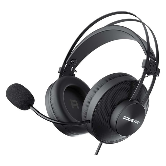 Cougar Immersa Essential CGR-P40B-350 Oyuncu Kulaklığı - 40mm Sürücü, 3.5mm Jack, Mikrofonlu, Klasik Tasarım