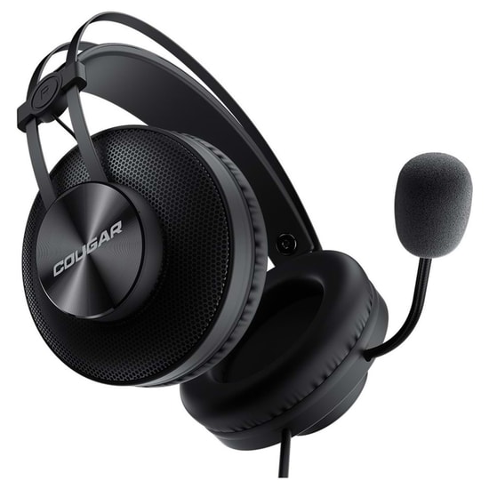 Cougar Immersa Essential CGR-P40B-350 Oyuncu Kulaklığı - 40mm Sürücü, 3.5mm Jack, Mikrofonlu, Klasik Tasarım