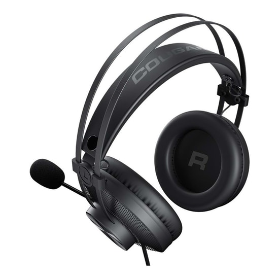 Cougar Immersa Essential CGR-P40B-350 Oyuncu Kulaklığı - 40mm Sürücü, 3.5mm Jack, Mikrofonlu, Klasik Tasarım