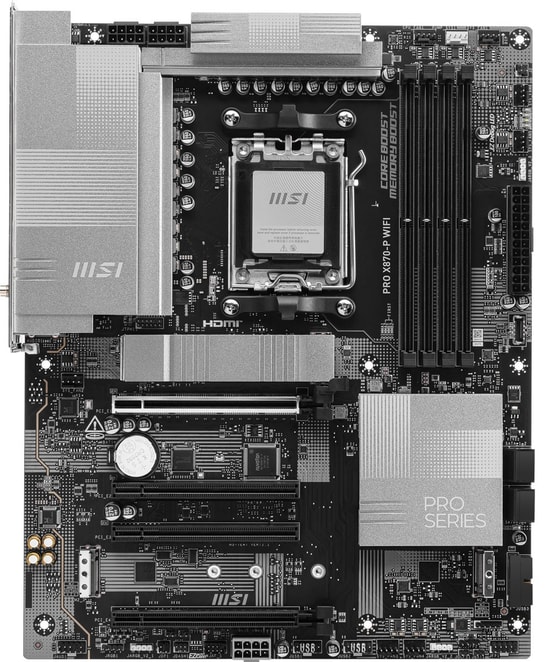 MSI PRO X870-P WIFI AM5 DDR5 Anakart - 8200MHz(OC), 3xM.2, USB4, 5G LAN, WiFi 7, BT 5.4, HDMI 2.1, ATX