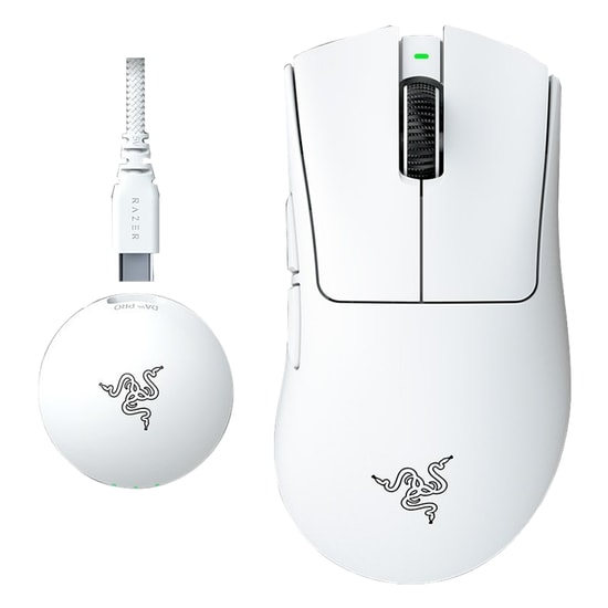 Razer DeathAdder V4 Pro Beyaz Kablosuz Oyuncu Mouse (RZ01-05330200-R3G1) - 45000 DPI, 8000Hz, 57g, Optik