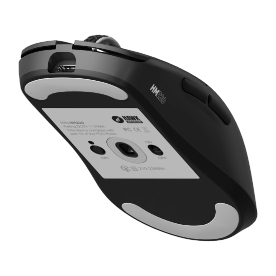 Hawk HM220S Siyah Tri-Mode Kablosuz Gaming Mouse: 12000 DPI, 1000Hz, BT/2.4 GHz Bağlantı, Profesyonel Oyuncu Mouse