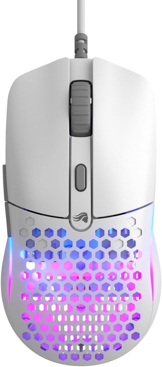 Glorious Model O Eternal GLO-OE-W-WHT Beyaz RGB Kablolu Oyuncu Mouse - 12000 DPI, 55g Hafiflik, 300 IPS, 6 Tuş