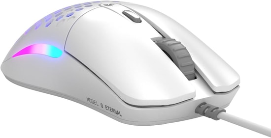Glorious Model O Eternal GLO-OE-W-WHT Beyaz RGB Kablolu Oyuncu Mouse - 12000 DPI, 55g Hafiflik, 300 IPS, 6 Tuş