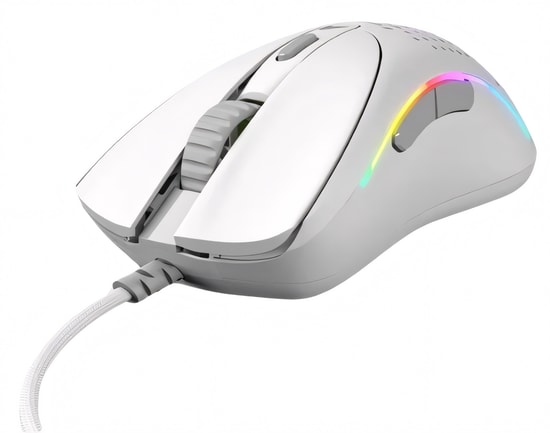 Glorious Model D 2 GLO-MS-DV2-MW Beyaz RGB Kablolu Oyuncu Mouse - 26000 DPI, 58g Hafiflik, 650 IPS, 6 Tuş
