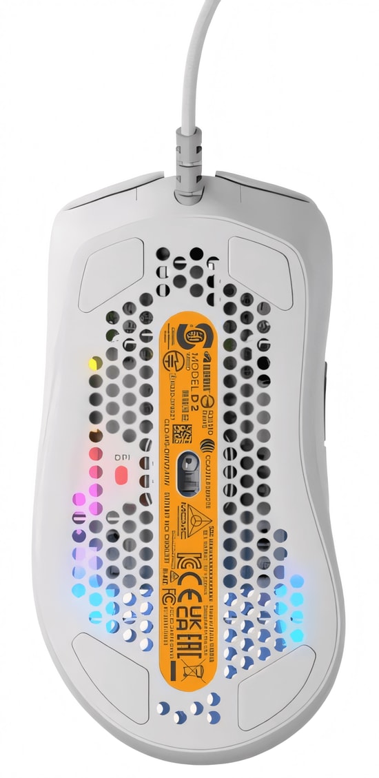 Glorious Model D 2 GLO-MS-DV2-MW Beyaz RGB Kablolu Oyuncu Mouse - 26000 DPI, 58g Hafiflik, 650 IPS, 6 Tuş