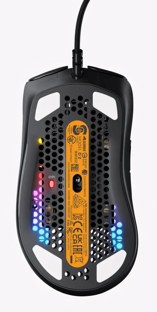 Glorious Model D 2 GLO-MS-DV2-MB Siyah RGB Kablolu Oyuncu Mouse - 26000 DPI, 58g Hafiflik, 650 IPS, 6 Tuş, Mat Siyah