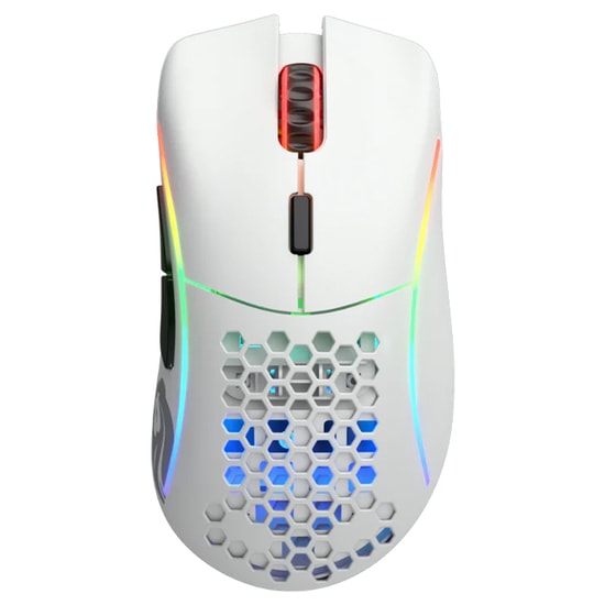 Glorious Model D GLO-MS-DW-MW Beyaz Kablosuz Oyuncu Mouse - 19000 DPI, 6 Tuş, 2m Kablo, Optik Sensör, Mat Beyaz