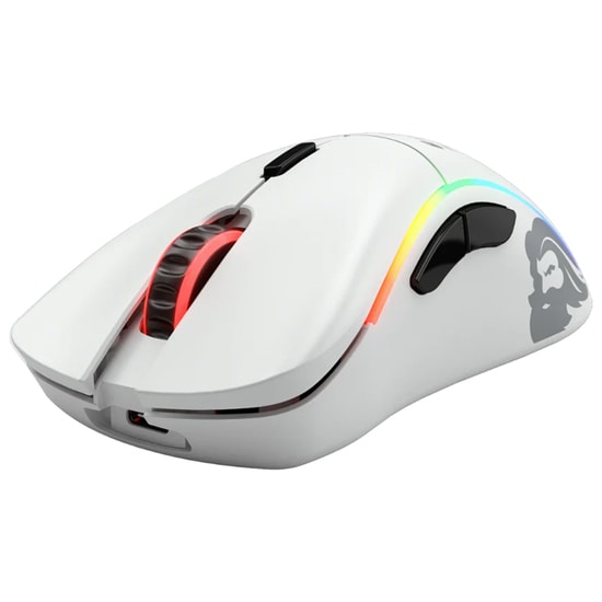 Glorious Model D GLO-MS-DW-MW Beyaz Kablosuz Oyuncu Mouse - 19000 DPI, 6 Tuş, 2m Kablo, Optik Sensör, Mat Beyaz