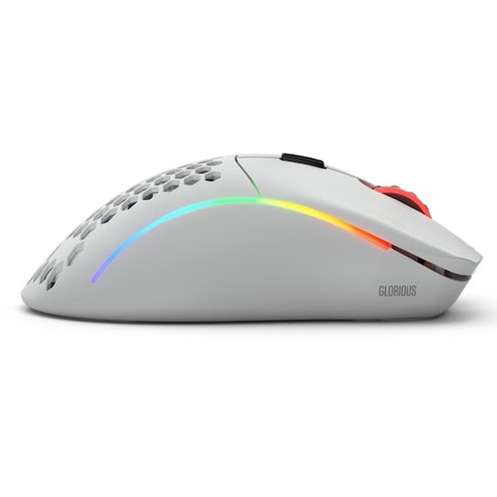 Glorious Model D GLO-MS-DW-MW Beyaz Kablosuz Oyuncu Mouse - 19000 DPI, 6 Tuş, 2m Kablo, Optik Sensör, Mat Beyaz