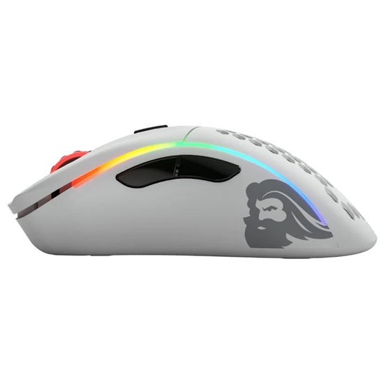 Glorious Model D GLO-MS-DW-MW Beyaz Kablosuz Oyuncu Mouse - 19000 DPI, 6 Tuş, 2m Kablo, Optik Sensör, Mat Beyaz