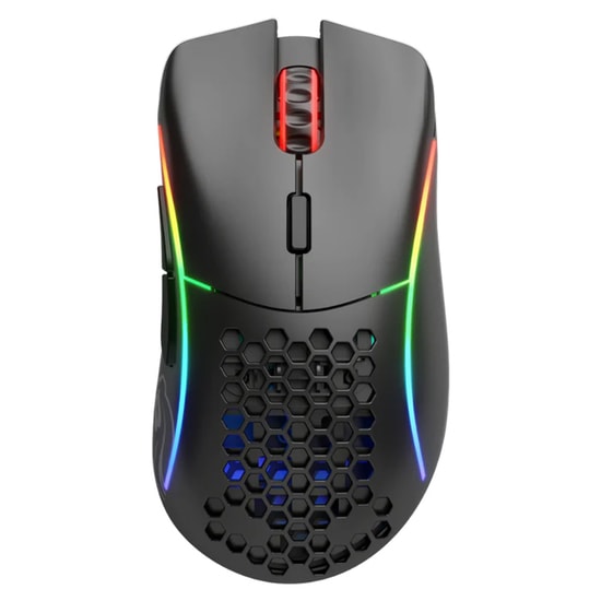 Glorious Model D GLO-MS-DW-MB Siyah Kablosuz Oyuncu Mouse - 19000 DPI, 6 Tuş, 2m Kablo, Optik Sensör, Mat Siyah