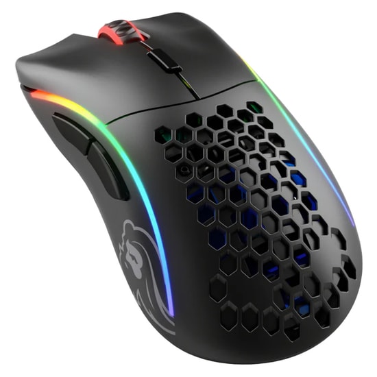 Glorious Model D GLO-MS-DW-MB Siyah Kablosuz Oyuncu Mouse - 19000 DPI, 6 Tuş, 2m Kablo, Optik Sensör, Mat Siyah