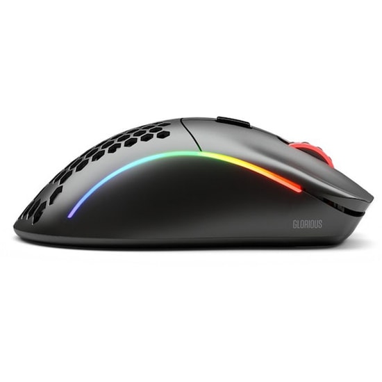 Glorious Model D GLO-MS-DW-MB Siyah Kablosuz Oyuncu Mouse - 19000 DPI, 6 Tuş, 2m Kablo, Optik Sensör, Mat Siyah