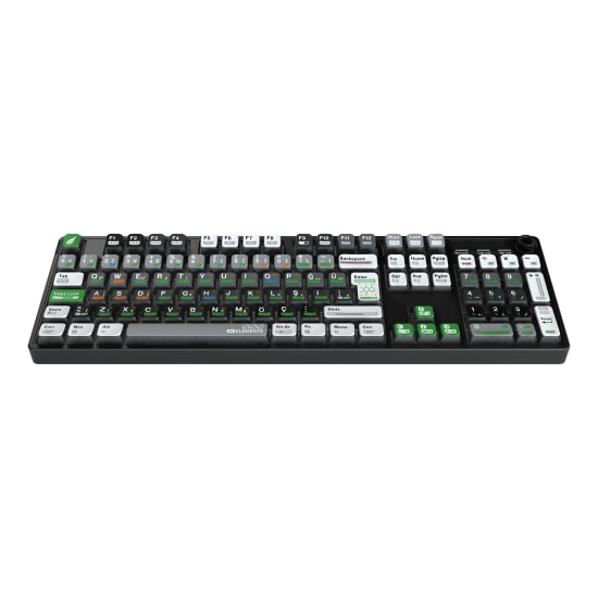 Hawk HK510 Mekanik Prelubed Switch RGB Tri-Mode Kablosuz Oyuncu Klavyesi - Bluetooth/2.4GHz/Kablolu Bağlantı