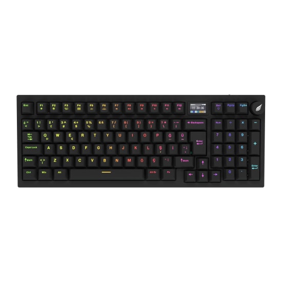 Hawk HK530 Mekanik Prelubed Switch RGB Oyuncu Klavyesi - TR Q Düzen, Kablolu Bağlantı, Profesyonel Gaming Klavye