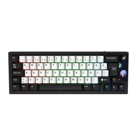 Hawk HK540 Mekanik Prelubed Switch RGB Oyuncu Klavyesi - TR Q Düzen, Kablolu Bağlantı, Profesyonel Gaming Klavye