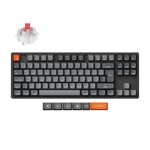 Keychron K8 Max %80 TKL RGB Red Switch Kablosuz Mekanik Oyuncu Klavyesi (K8M-J1-TR) - QMK/VIA, Türkçe Q, Siyah