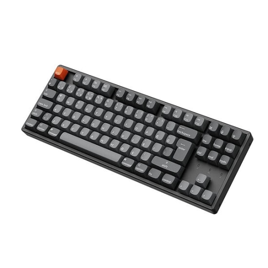 Keychron K8 Max %80 TKL RGB Red Switch Kablosuz Mekanik Oyuncu Klavyesi (K8M-J1-TR) - QMK/VIA, Türkçe Q, Siyah