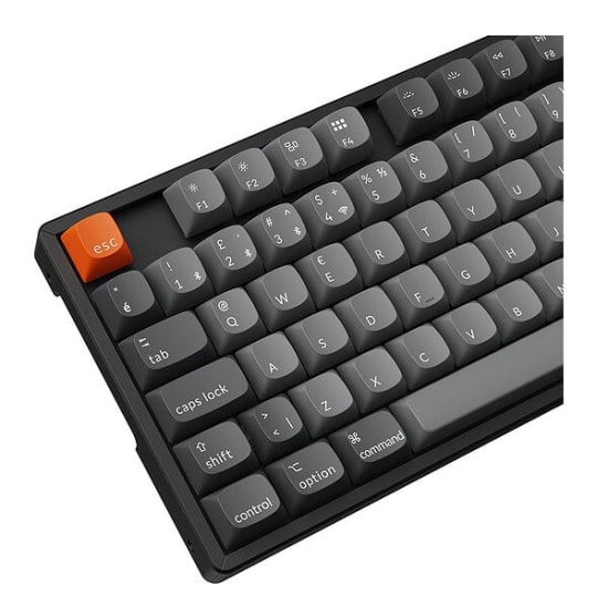 Keychron K8 Max %80 TKL RGB Red Switch Kablosuz Mekanik Oyuncu Klavyesi (K8M-J1-TR) - QMK/VIA, Türkçe Q, Siyah