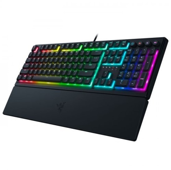 Razer Ornata V3 RZ03-04461200-R3L1 Kablolu Mecha-Membrane Oyuncu Klavyesi - RGB, Türkçe Q, Bilek Desteği, Siyah