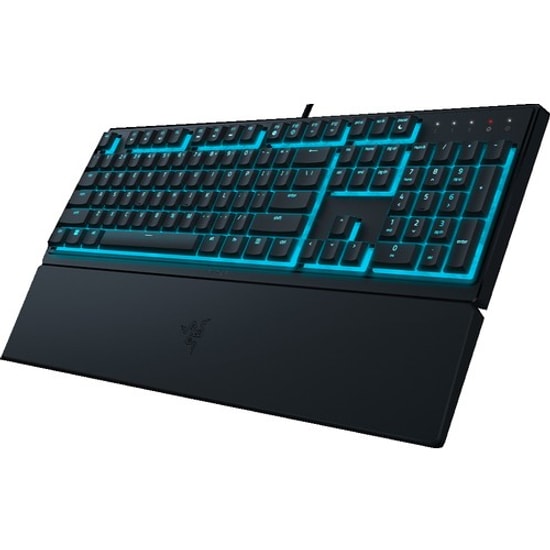 Razer Ornata V3 X RZ03-04471200-R3L1 Kablolu Membran Oyuncu Klavyesi - RGB Aydınlatma, Türkçe Q, Bilek Desteği, Siyah