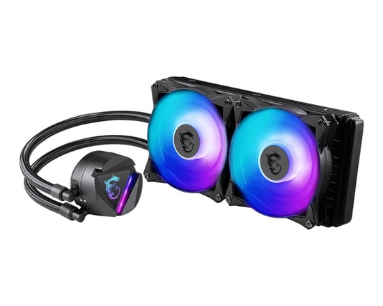 MSI MAG CORELIQUID 240R V2 240 mm Sıvı İşlemci Soğutucu - ARGB, 2000 RPM PWM Fan, LGA1700 ve AM5 Uyumlu, Siyah
