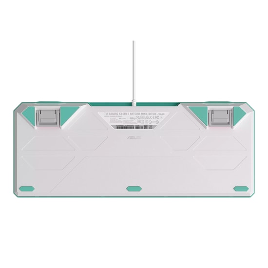 Asus TUF Gaming K3 Gen II Miku RGB Mekanik Oyuncu Klavyesi - Red Switch, Türkçe Q, PBT Tuşlar, IP57, Kablolu
