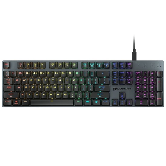 Cougar Luxlim CGR-WO1MI-LUX RGB Red Switch Kablolu Mekanik Oyuncu Klavyesi - İngilizce Q, 1.6m, Anti-Ghosting