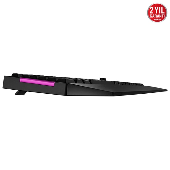 Asus TUF Gaming K1 RGB Kablolu Oyuncu Klavyesi - Mekanik Hisli, Türkçe Q Düzen, Bilek Destekli, Suya Dayanıklı